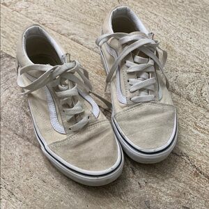 Cream and White Sneakers